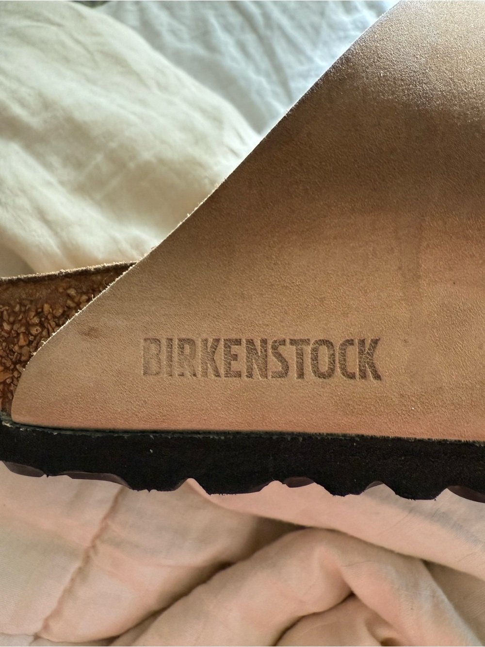 Birkenstock Two-Strap Buckle Sandals - Tan Suede - Picture 6 of 7